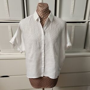 GAP White Button Down Shirt for Women